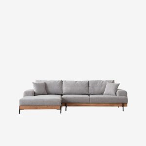 Homitis – Hörnsoffa -Tan Left – Grå – Divansoffor – Från Homeroom