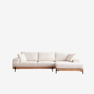 Homitis – Hörnsoffa -Tan Right – Vit – Divansoffor – Från Homeroom