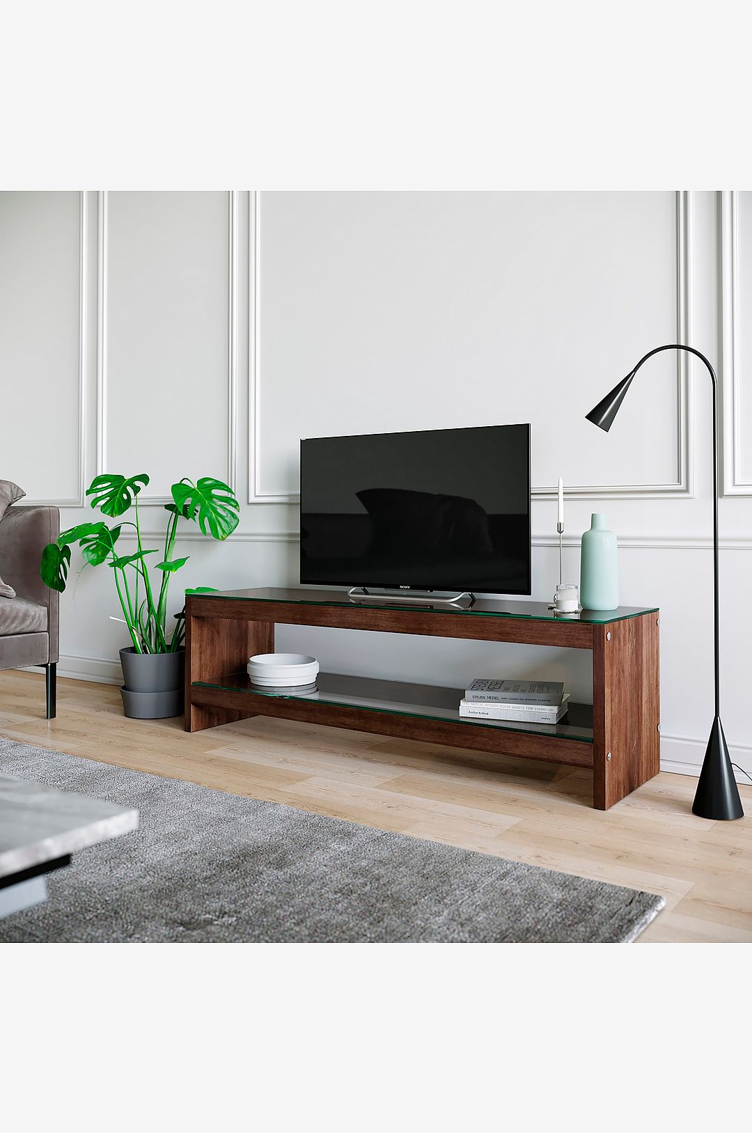 Homitis – Mediabänk TV300 – Brun – TV-bänkar & mediabänkar – Från Homeroom