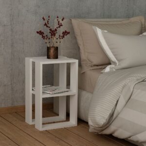 Homitis – Sängbord Lonie Dark Wenge – Vit – Sängbord – Från Homeroom