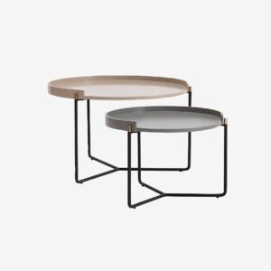 Homitis – Satsbord (2 delar)-Oliver – Beige – Soffbord – Från Homeroom