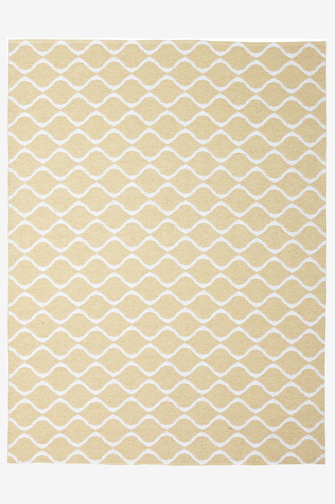 Horredsmattan - Plastmatta Wave 150x200 cm - Gul - Plastmattor - Från Homeroom