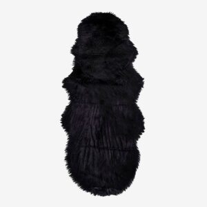 House Nordic – Fårfäll, Imitation, 60×180 cm – Svart – Fällar & skinnmattor – Från Homeroom