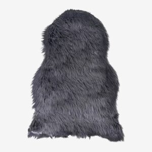 House Nordic – Lammskinn i syntetmaterial. I vitt 50 x 85 cm – Grå – Fällar & skinnmattor – Från Homeroom