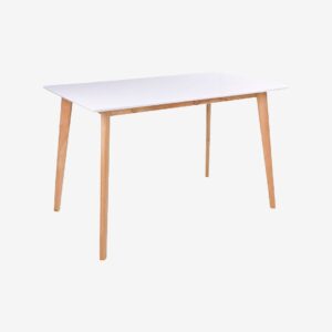 House Nordic – Matbord Vojens, natur underrede, 120x70xh75 cm – Vit – Matbord – Från Homeroom