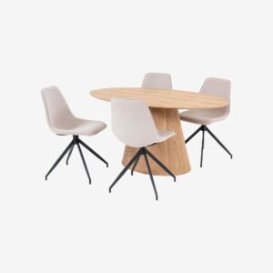 House Nordic – Matgrupp Bolton och Monaco – Beige – Matgrupp 4 personer – Från Homeroom