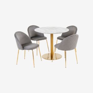 House Nordic – Matgrupp Bolzano och Geneve – Vit – Matgrupp 6 personer – Från Homeroom