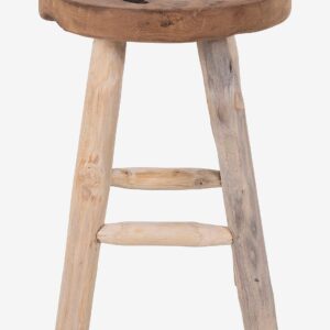 House Nordic – Pall Portland, teak – Brun – Barstolar & pallar – Från Homeroom