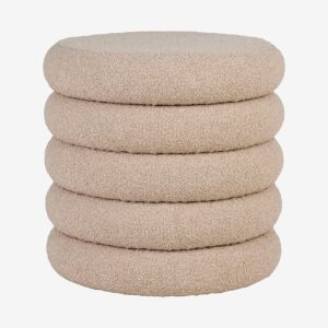 House Nordic – Puff Brooklyn – Beige – Fotpallar & puffar – Från Homeroom
