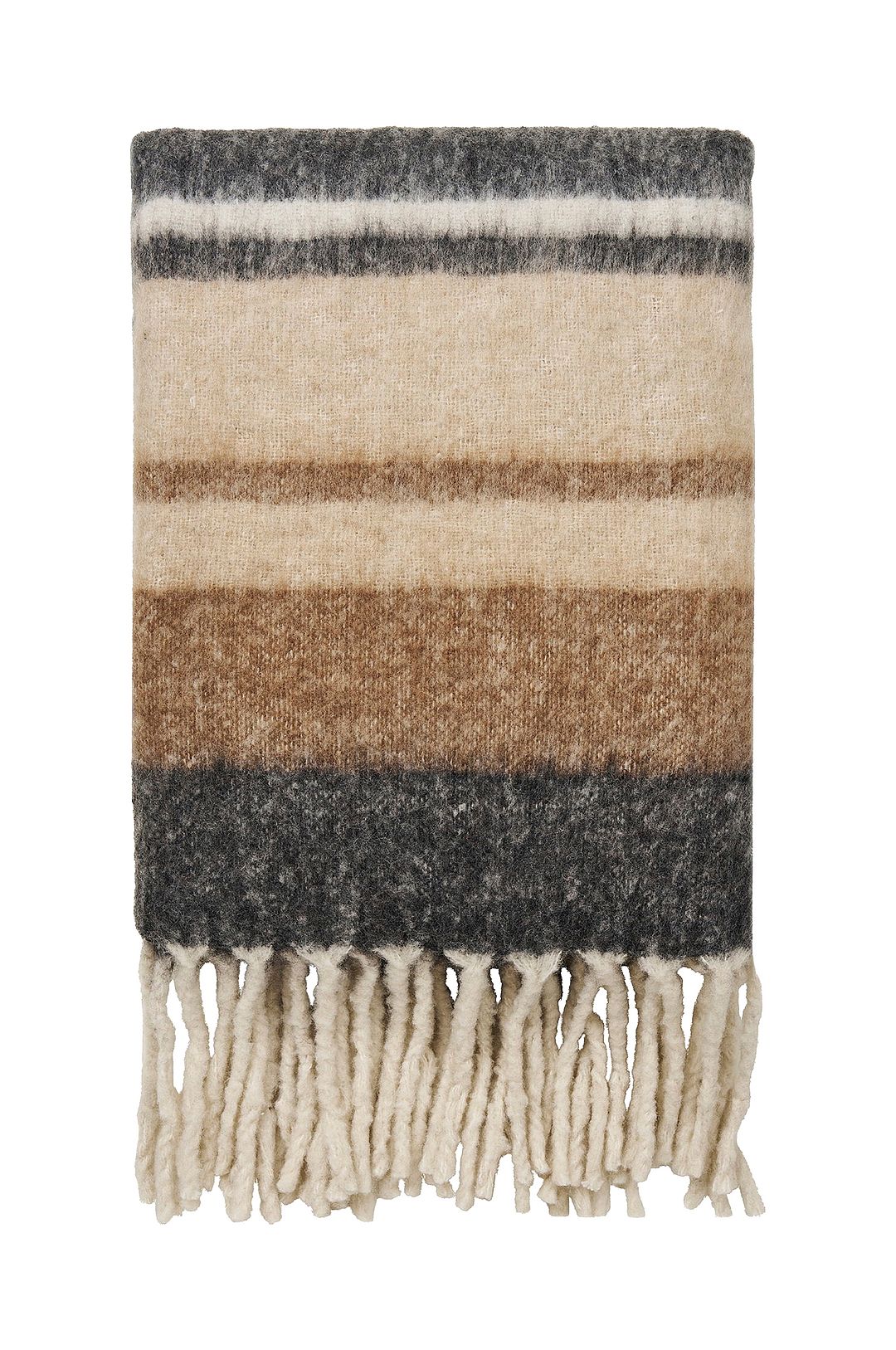 House Nordic – Rutig, Carmel – Flerfärgad – Filtar & plädar – Från Homeroom