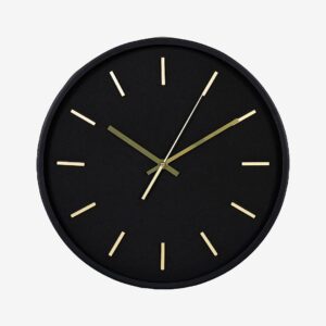House Nordic – Vägg Klocka Kensington – Svart – Väggklockor & bordsur – Från Homeroom