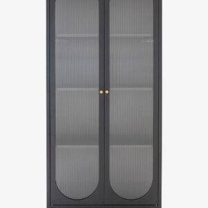 House Nordic – Vitrinskåp Adelaide 35x80x180 cm – Svart – Skåp – Från Homeroom