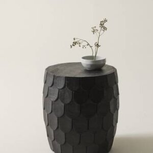 ILFORD sidobord ø 42 cm Svart