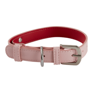 INU hundhalsband/katthalsband Röd/rosa