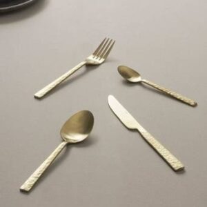 ISIDORE bestickset 24 delar Matt guld