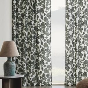 IVY multifunktionsgardin 2-pack Naturvit/grön