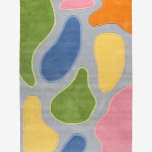 InHouse Group – Matta i ull Amoboes – Blå – Ullmattor – Från Homeroom