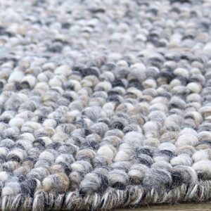 InHouse Group – Ullmatta Nature, rund – Grå – Ullmattor – Från Homeroom