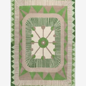 InHouse Group – Ullmatta Zigzag – Grön – Ullmattor – Från Homeroom