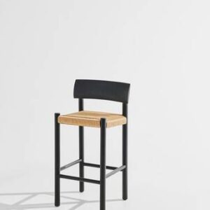 Ines barstol Svartlackerad ek