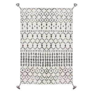 JANA Matta 120×180 Mörkgrå/Offwhite