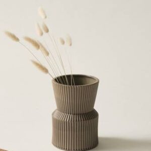 JANICE vas – höjd 21,5 cm Gråbeige