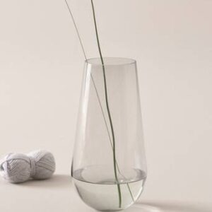 JAQUELINE glasvas – höjd 36 cm Grå