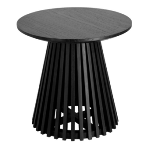 JEANETTE sidobord ø 50 cm Svart