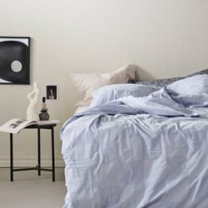 JESS påslakanset dubbelsäng Isblå