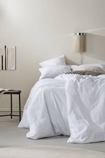 JESS påslakanset enkelsäng Kritvit