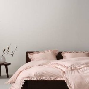 JINN påslakanset enkelsäng Blek aprikos