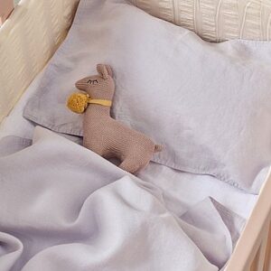 JONIE MINI påslakanset lin spjälsäng