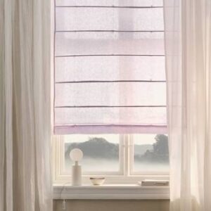 JONIE hissgardin i linne Lavendel