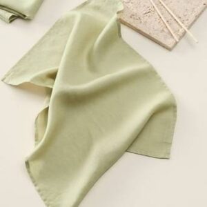 JONIE kökshandduk i linne 2-pack Grönbeige