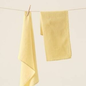 JONIE kökshandduk i linne 2-pack Gul