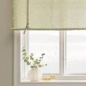 JONIE roll up-gardin i linne Grön