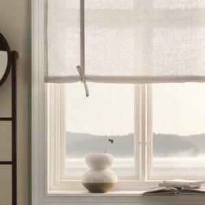 JONIE roll up-gardin i linne Linnebeige