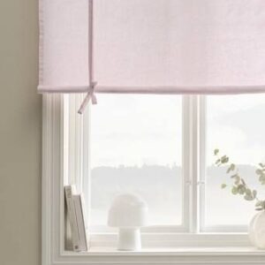 JONIE roll up-gardin i linne Rosa