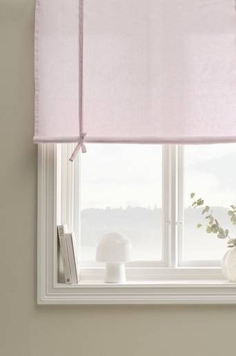 JONIE roll up-gardin i linne Rosa
