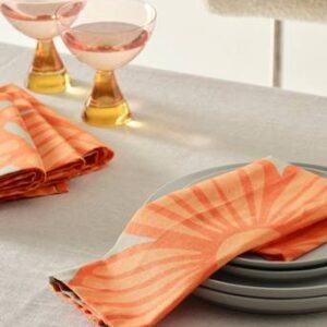 JOSIE servett 4-pack Blå/aprikos