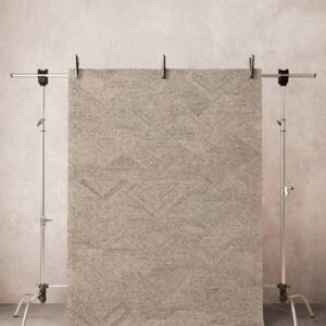 JULES slätvävd matta Natur/grå