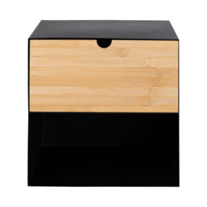 JUNI Väggskåp Svart/Natur