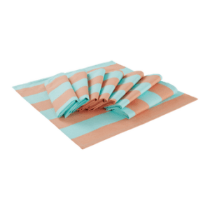 JUNO servett 8-pack Aprikos/turkos