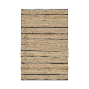 JUTE Matta 160×240 Natur/Svart