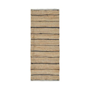 JUTE Matta 80×200 Natur/Svart