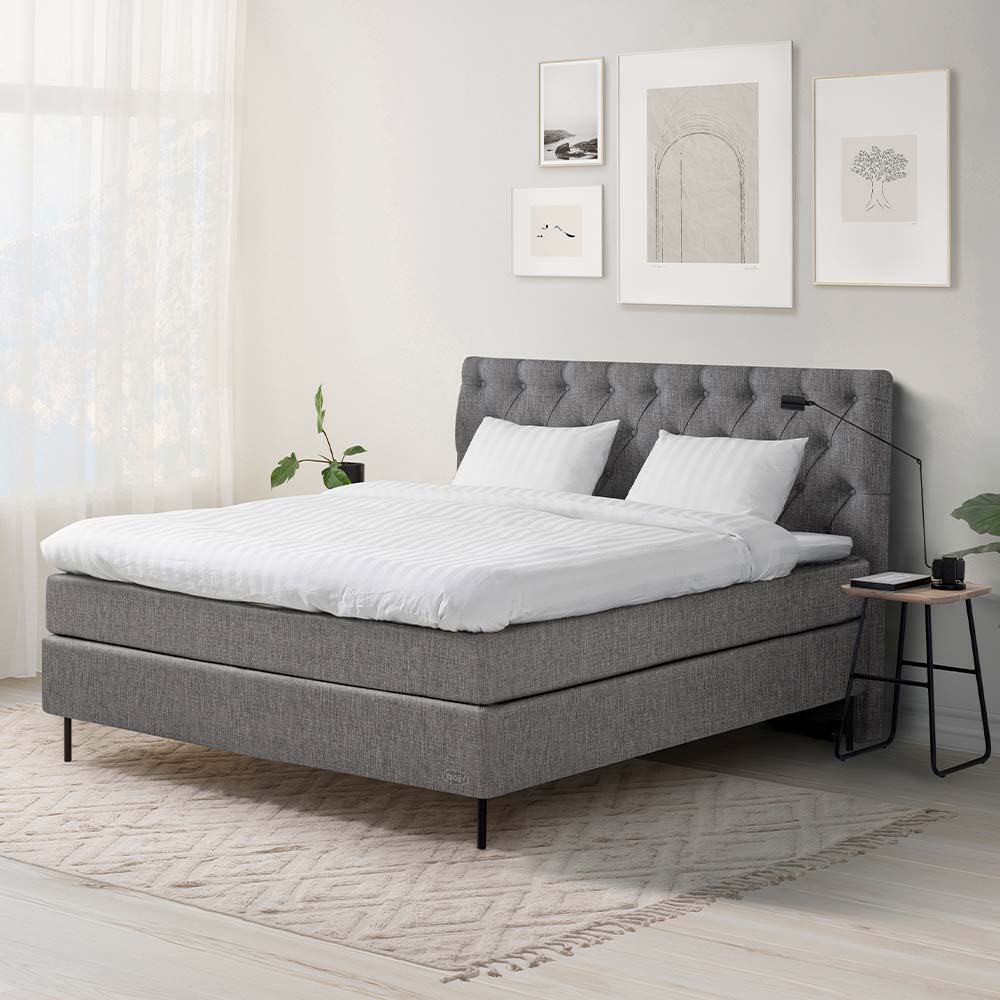 Jensen Diplomat Classic Edition Kontinentalsäng 160×200 281 Light Grey
