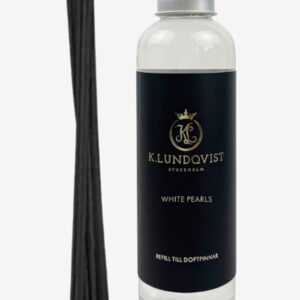 K. Lundqvist Stockholm – Refill Doftpinnar White Pearls 150 ml – Transparent – Doftljus & doftpinnar – Från Homeroom