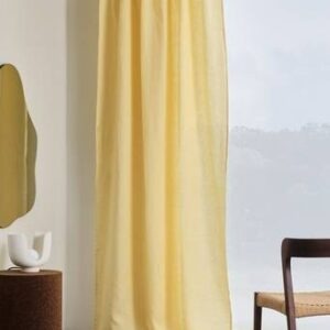 KAIA vattenavvisande multifunktionsgardin 1 längd Ljus solgul