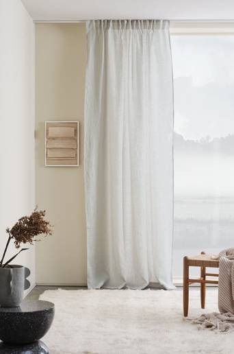 KAIA vattenavvisande multifunktionsgardin 1 längd Ljusgrå