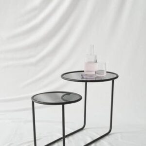 KALLO sidobord 81×45 cm Svart